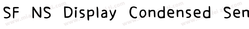 SF NS Display Condensed Semibold字体转换